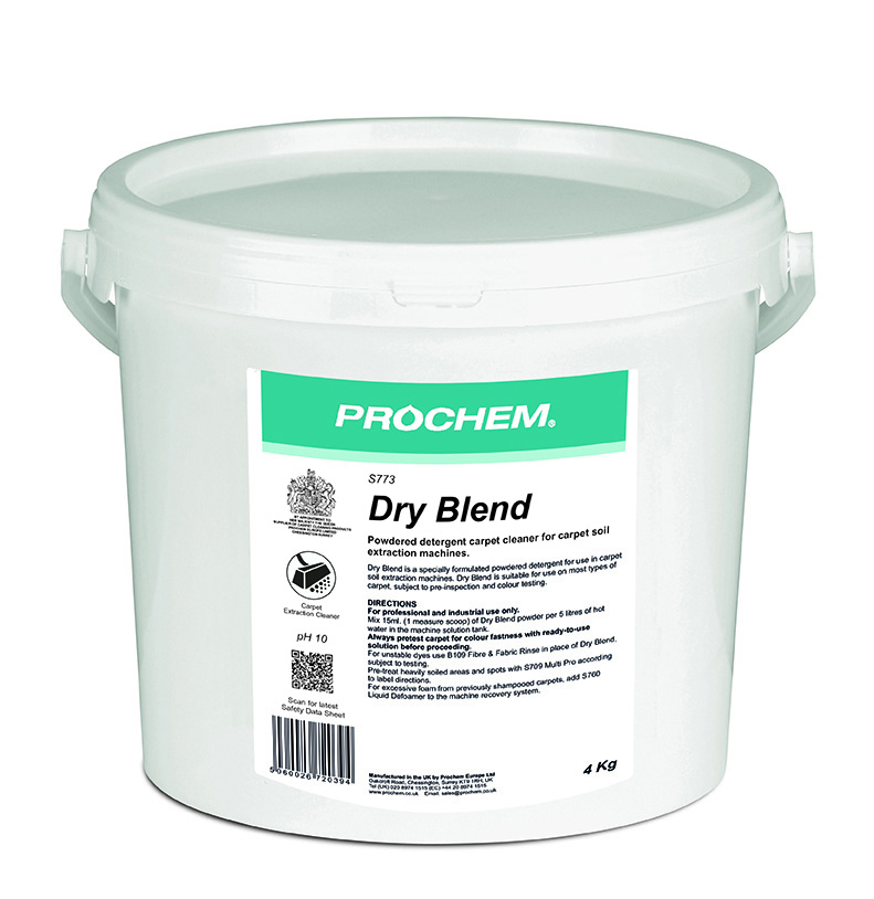 Prochem Dry Blend Powdered Detergent Carpet Cleaner - 4kg